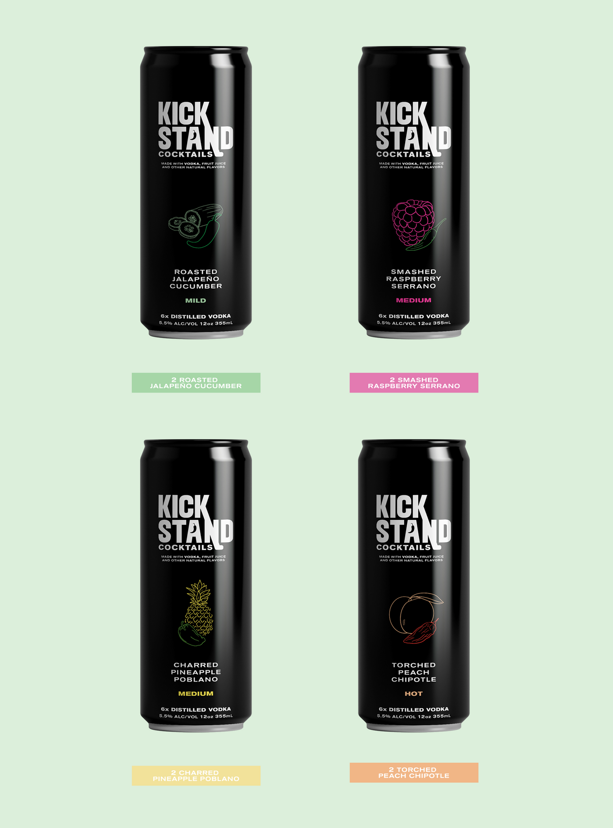 Spice Rack Variety Pack Kickstand Cocktails